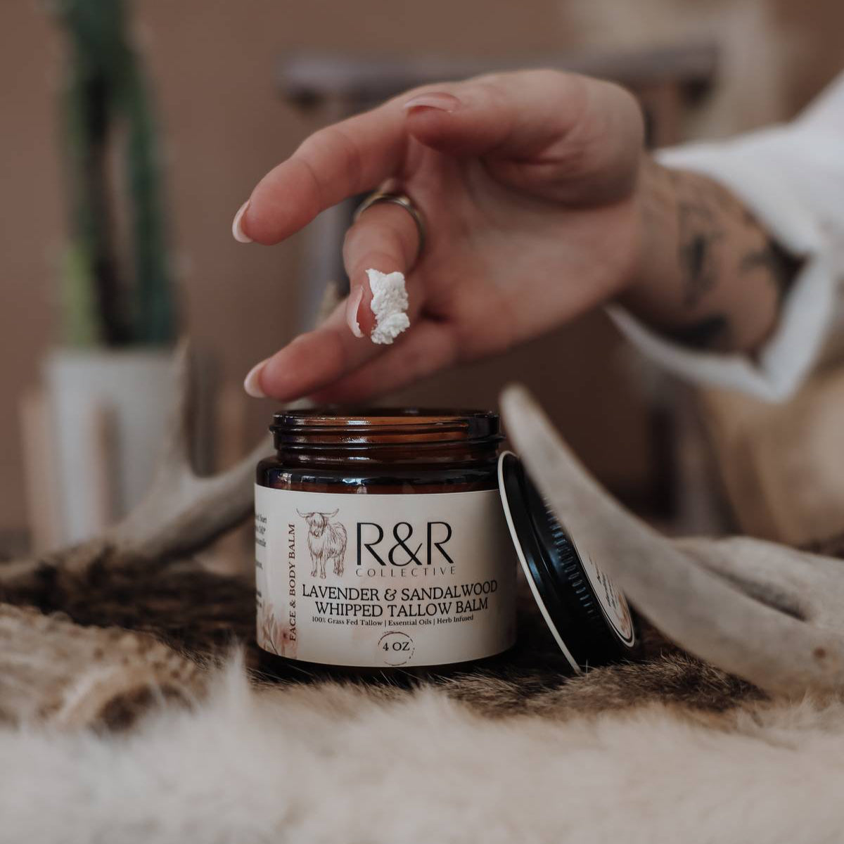Lavender & Sandalwood Whipped Tallow Balm