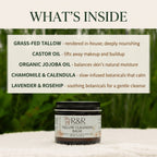Tallow Cleansing Balm | Natural Makeup Remover & Nourishing Oil Cleanser