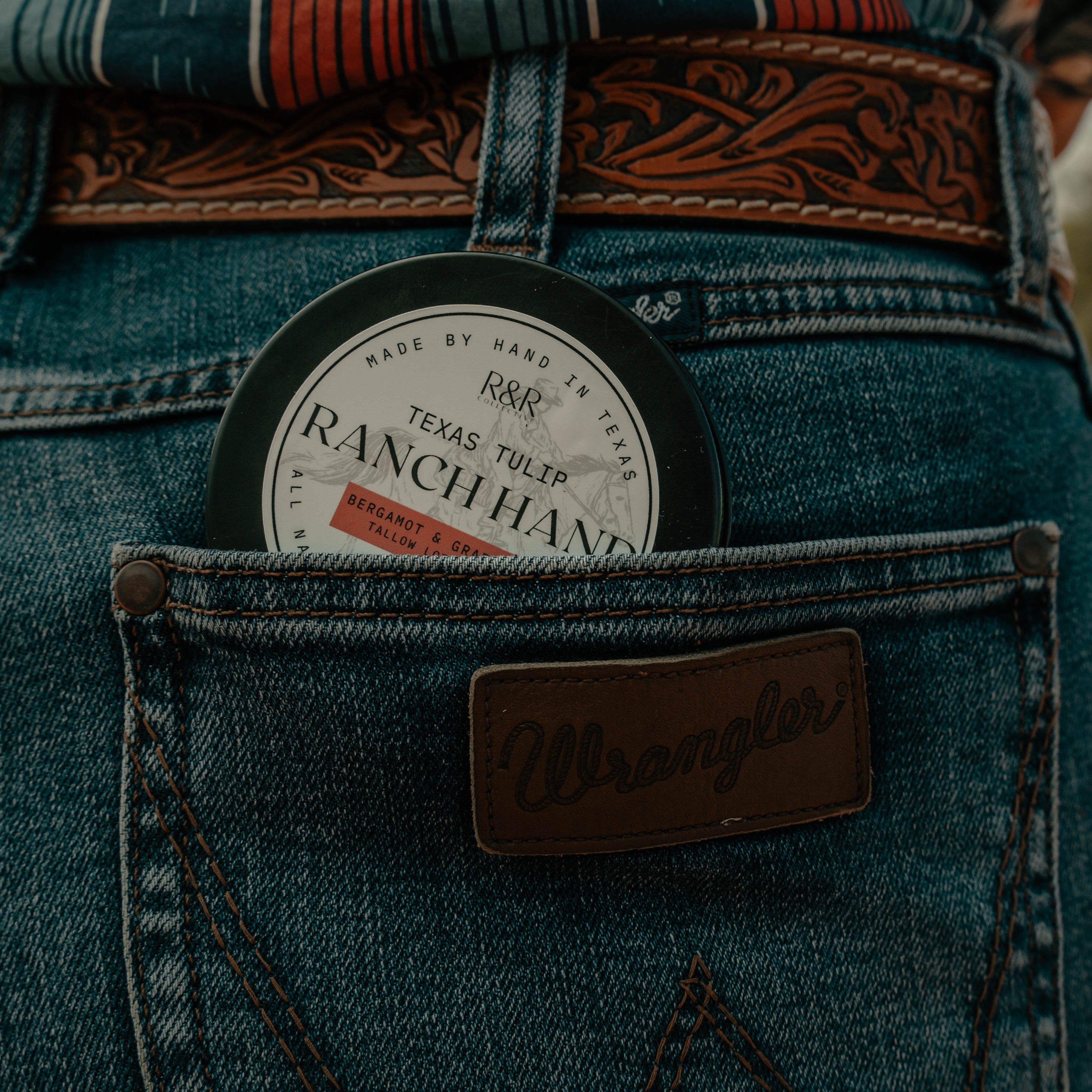 Ranch Hand Tallow Lotion Bar- Texas Tulip