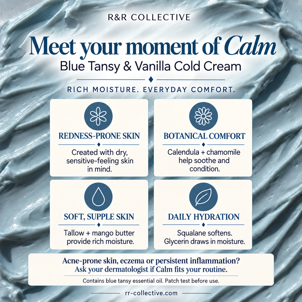 Calm Cold Cream | Blue Tansy & Vanilla | Redness + Sensitivity