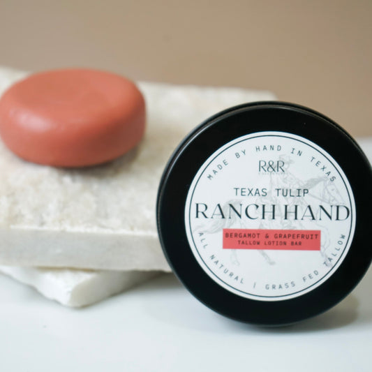 Ranch Hand Tallow Lotion Bar- Texas Tulip