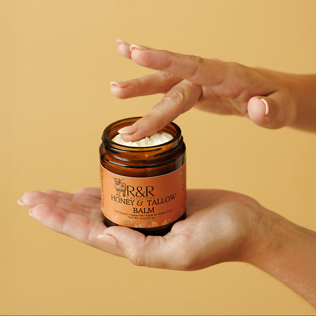 Honey & Tallow Balm Skin Soothing Skin Balm - Natural Hydration - R&R Collective