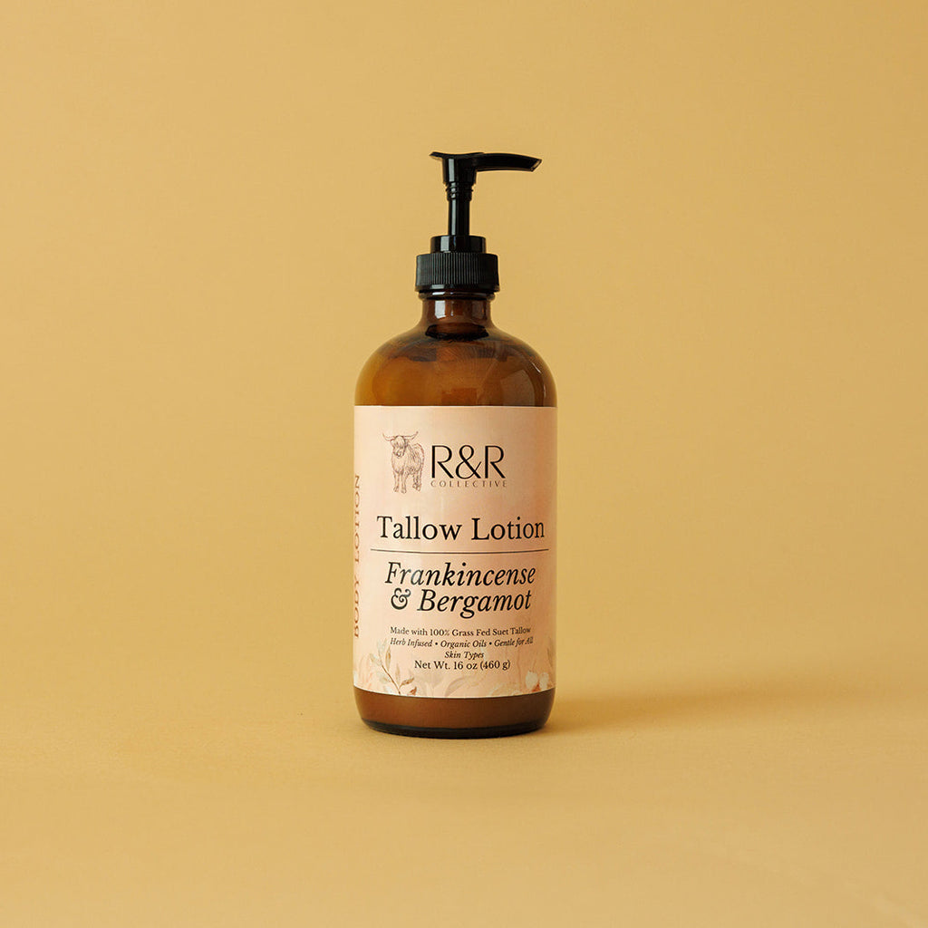 Frankincense and Bergamot Tallow Lotion - R&R Collective