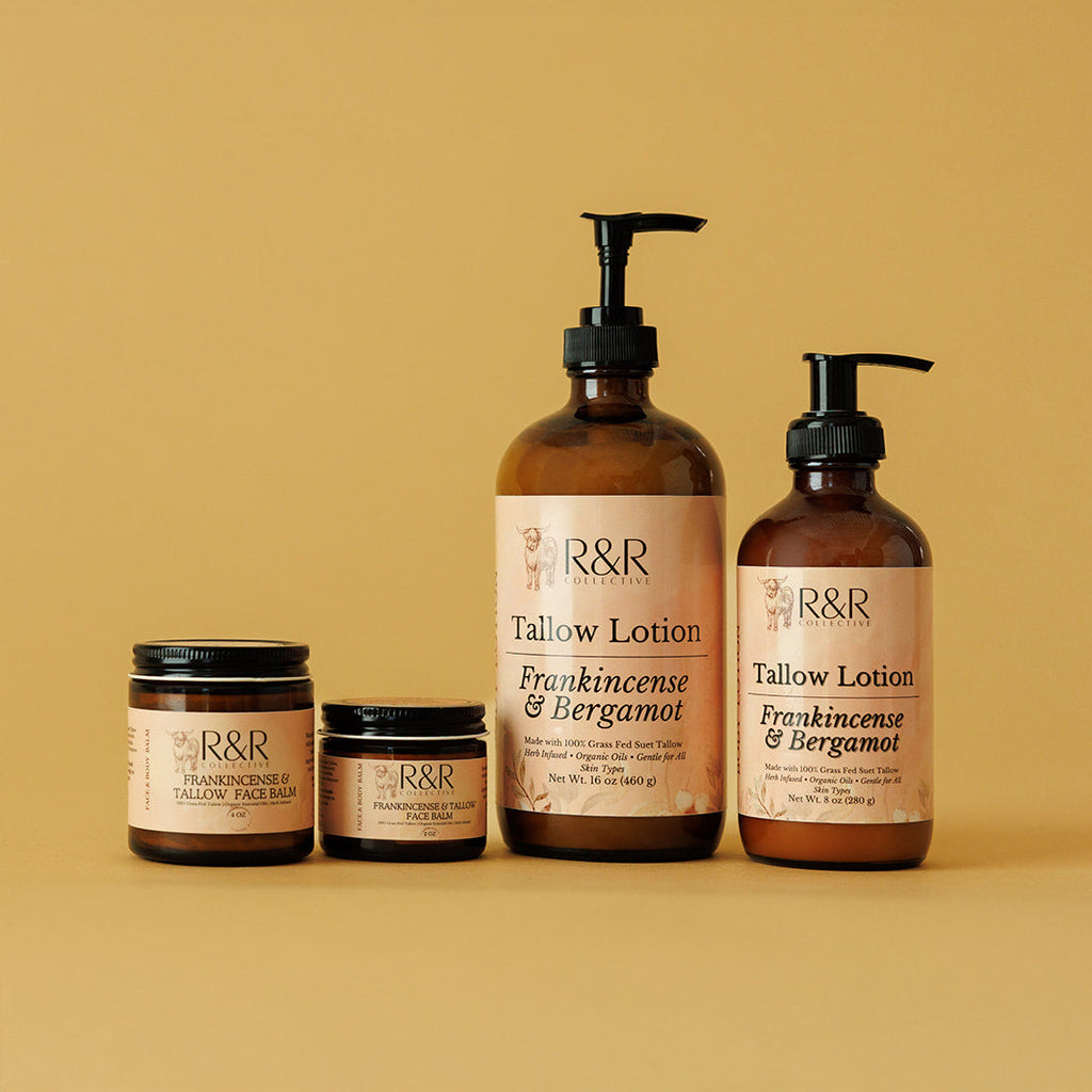 Frankincense and Bergamot Tallow Lotion - R&R Collective