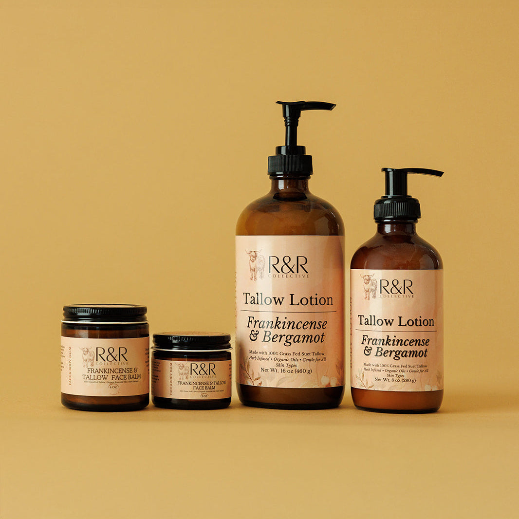 Frankincense and Bergamot Tallow Lotion - R&R Collective