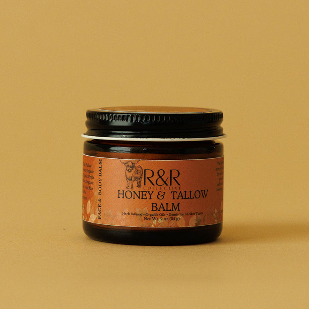 Honey & Tallow Balm | Natural Tallow Moisturizer for Dry, Sensitive & Eczema-Prone Skin - R&R Collective
