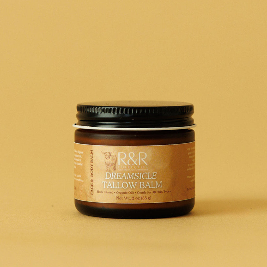 Dreamsicle Tallow Balm | Orange Vanilla Tallow Moisturizer for Soft, Hydrated Skin - R&R Collective