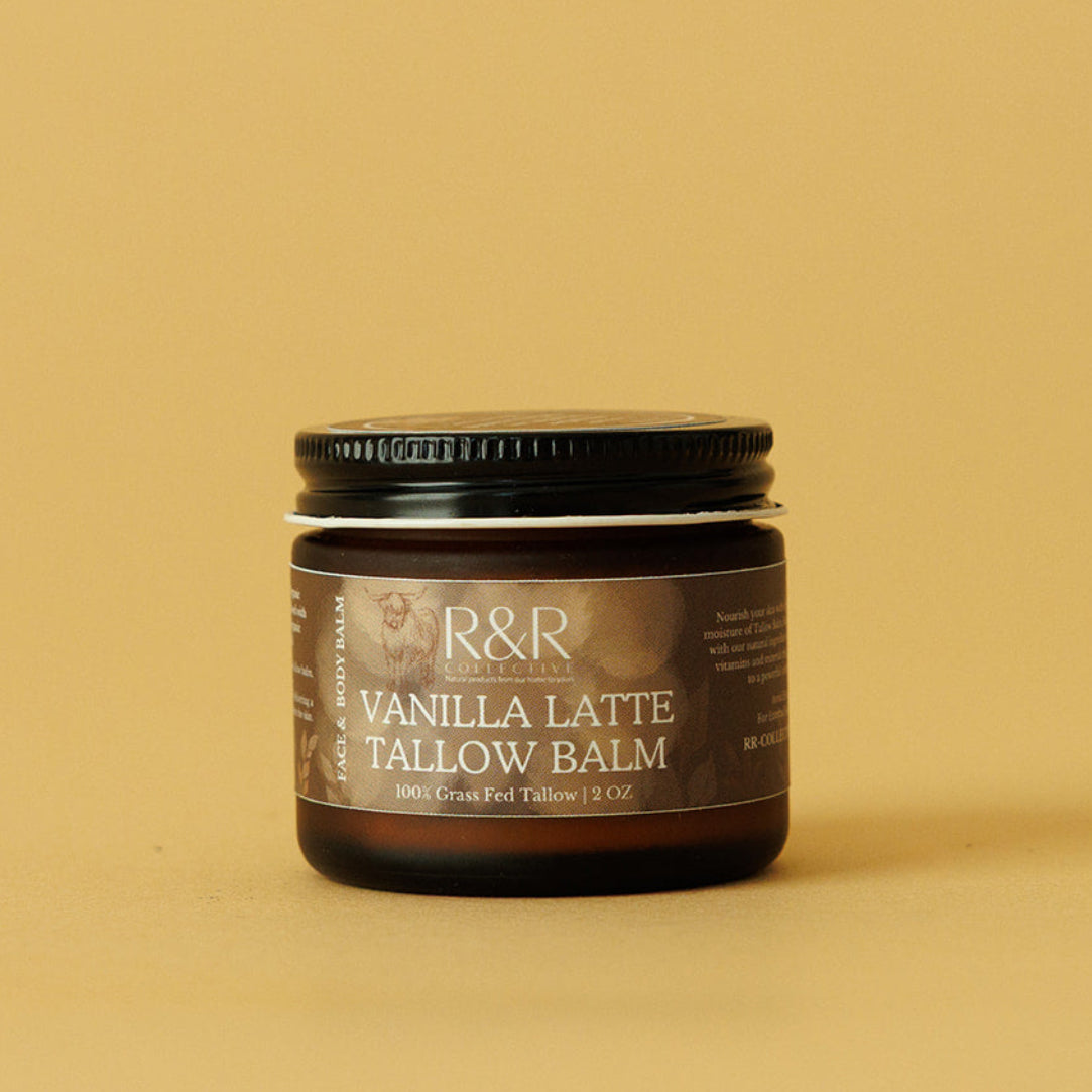 Vanilla Latte Tallow Balm | Coffee & Vanilla Tallow Moisturizer for Soft, Hydrated Skin - R&R Collective