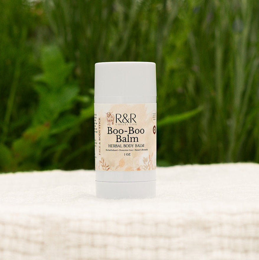 Boo-Boo Balm | Herb Infused Tallow Stick for Cuts and Scrapes
