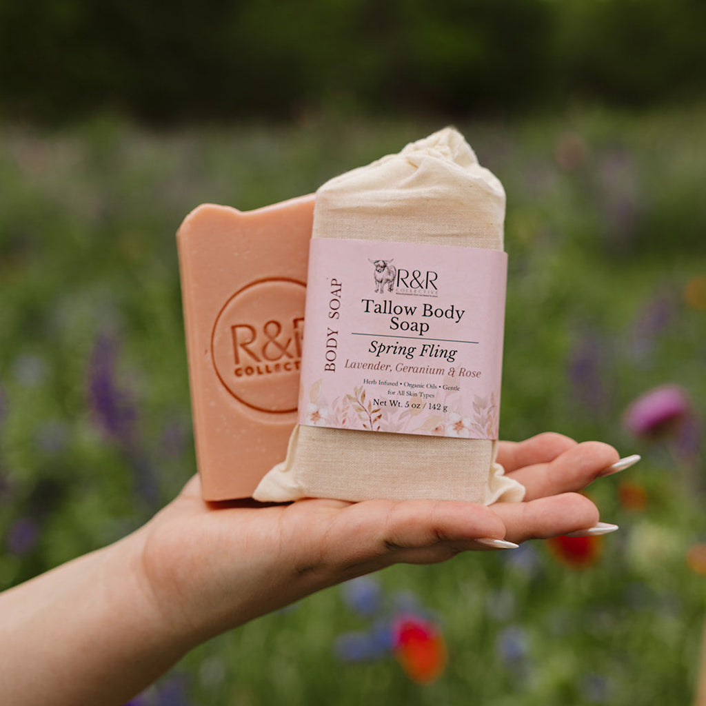 Spring Fling | Lavender & Rose | Handmade Tallow Soap