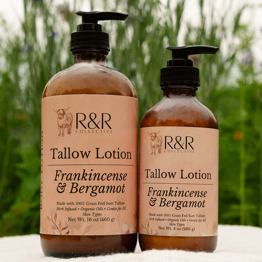 Frankincense and Bergamot Tallow Lotion