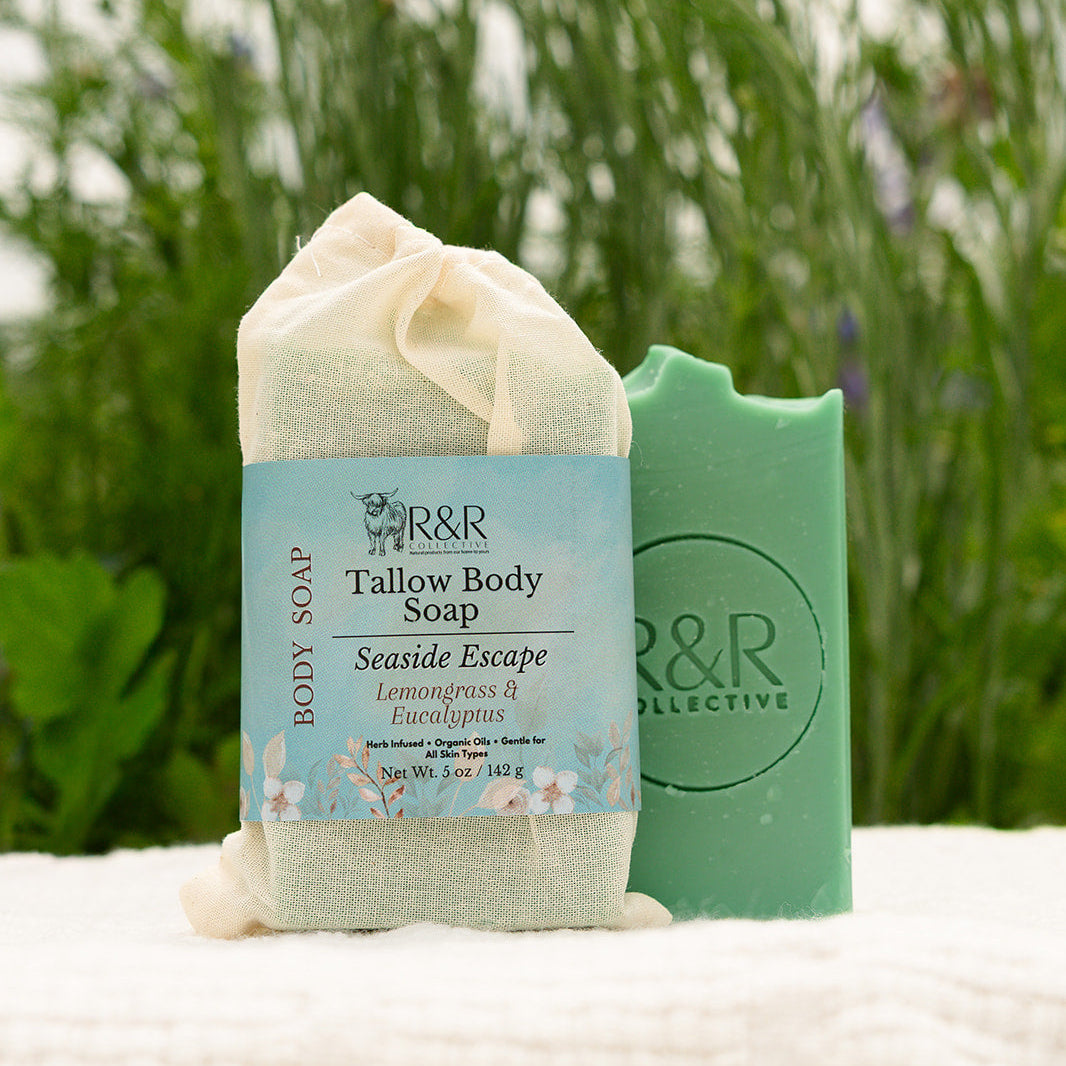 Seaside Escape | Handmade Tallow Soap Lemongrass & Eucalyptus