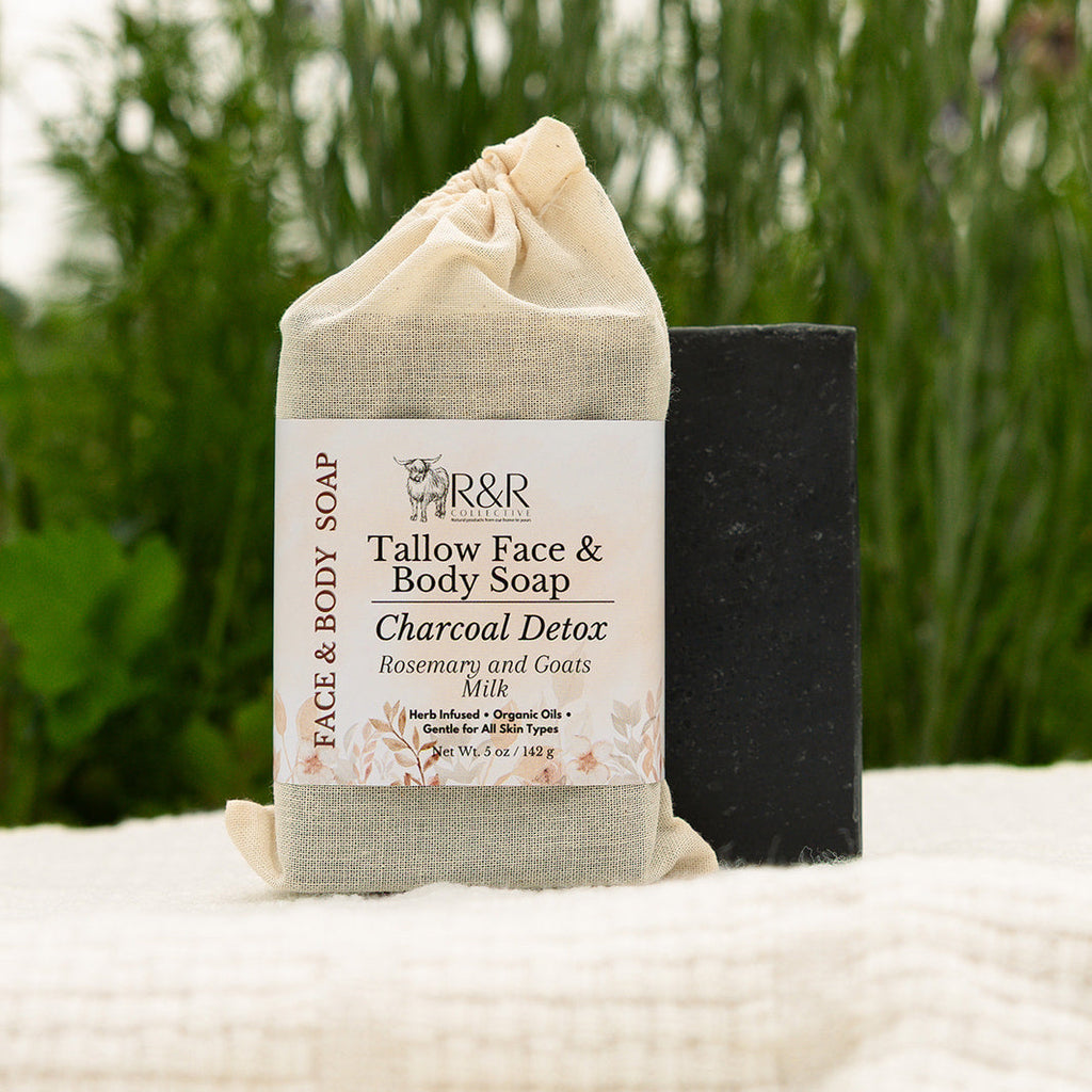 Charcoal Detox | Handmade Tallow Soap Rosemary & Goats Milk