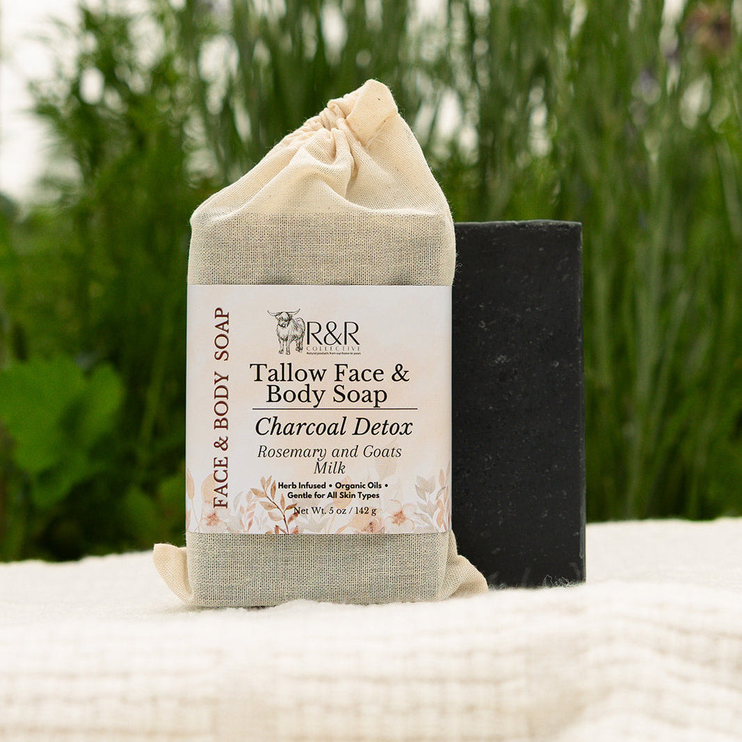 Charcoal Detox | Handmade Tallow Soap Rosemary & Goats Milk