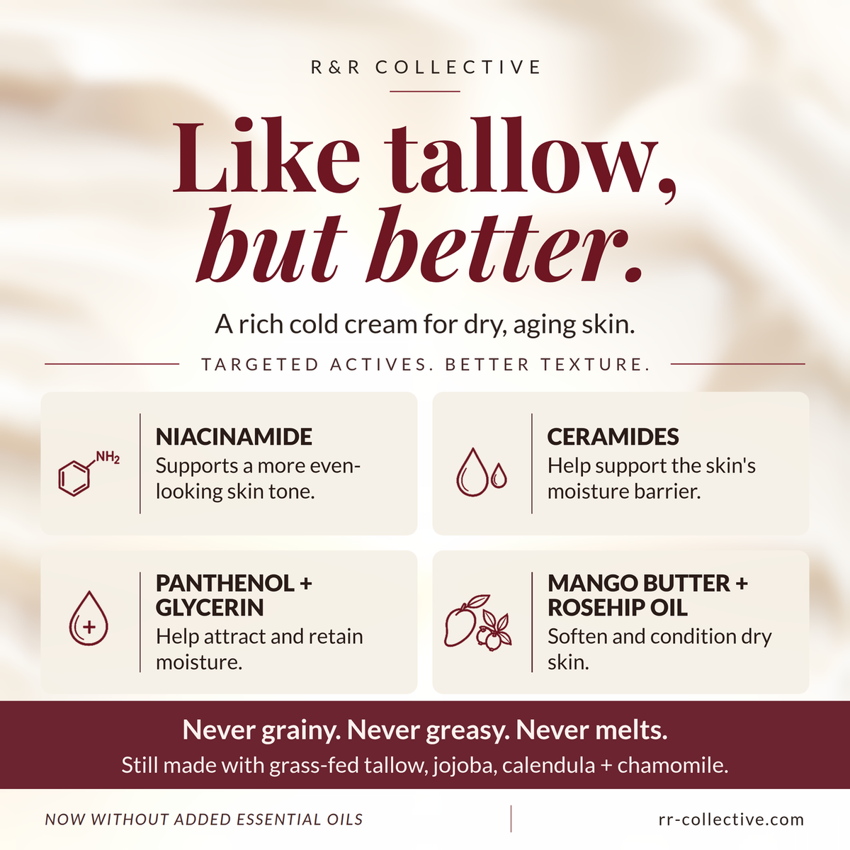 Restore Cold Cream | Deep Moisture | Dry + Mature Skin