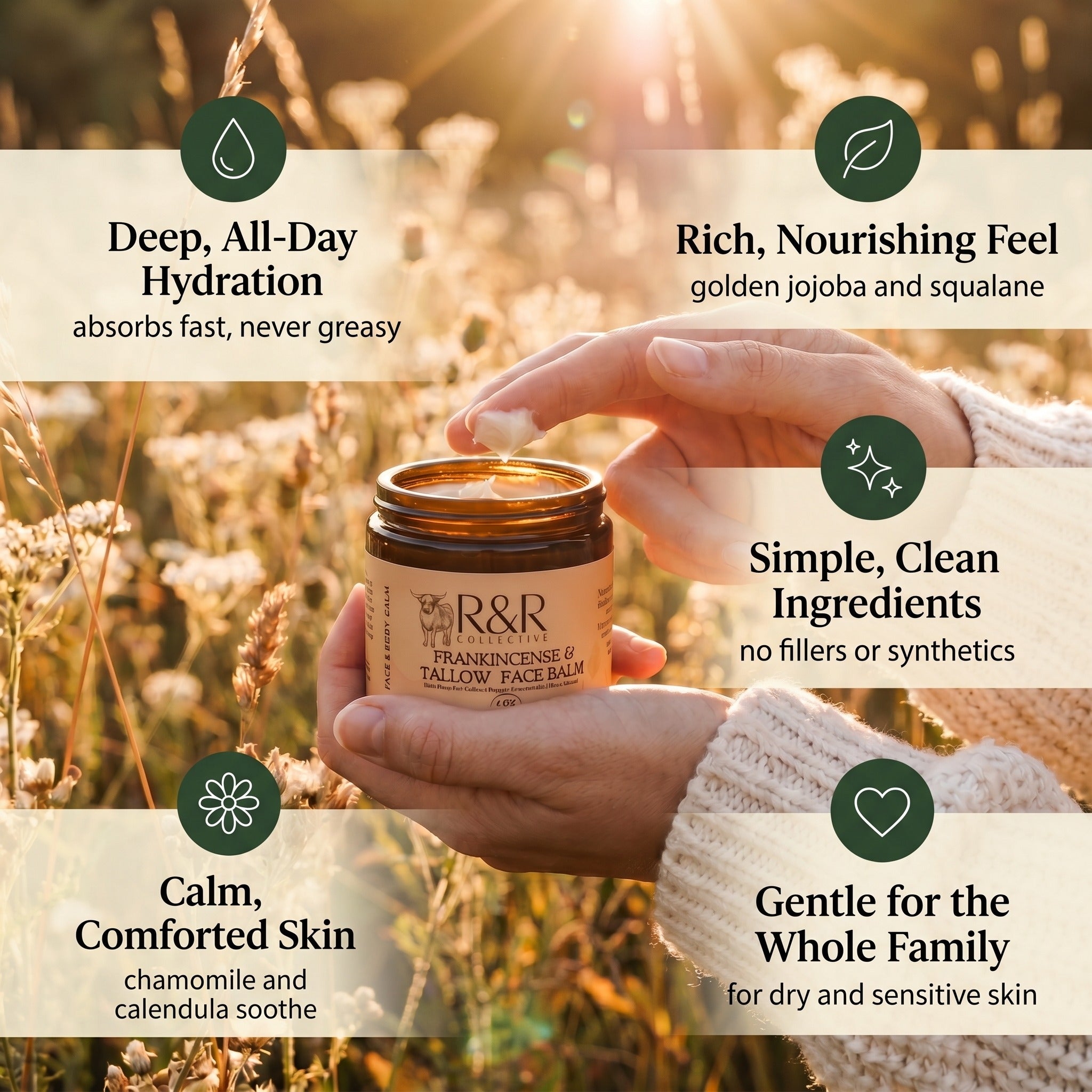 Frankincense & Tallow Face Balm