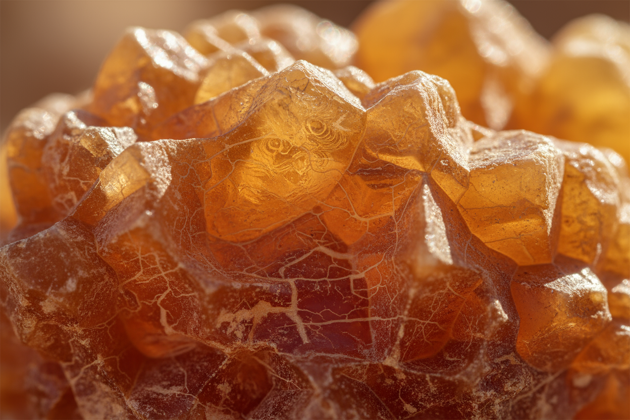 macro of frankincense