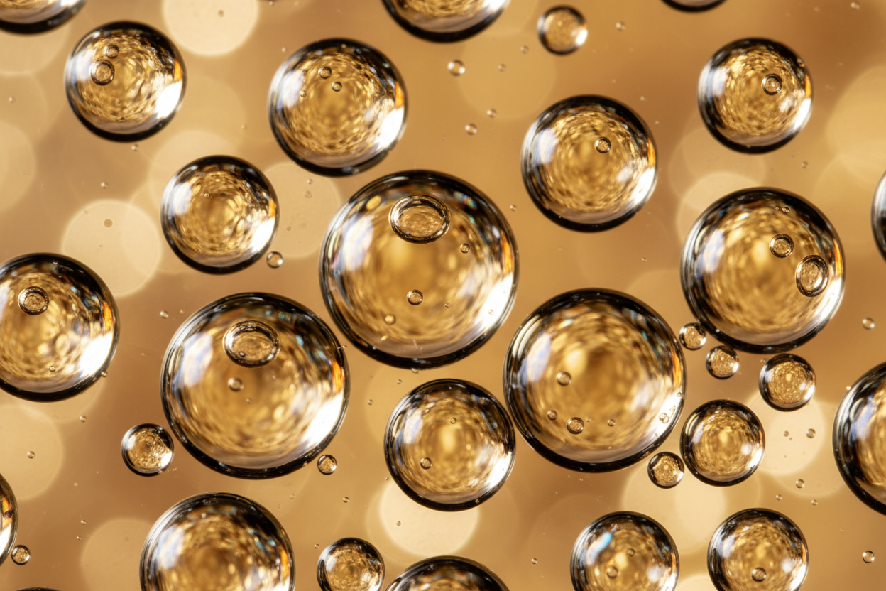 macro of squalane oil